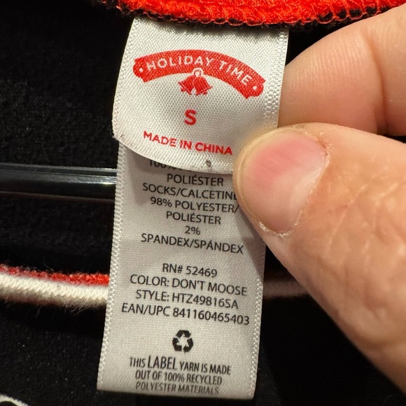 Holiday time Pajamas Set - Black Red small - Picture 7 of 7